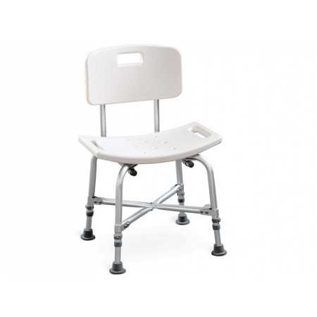 Reinforced bath chair with backrest - load capacity 150 kg