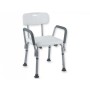 Shower chair with backrest and armrests - load capacity 100 kg