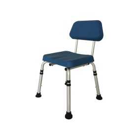 Shower chair with PU backrest and seat - load capacity 136 kg