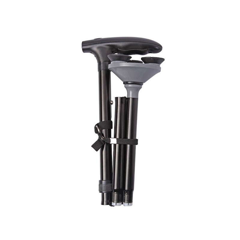 Stick with suction cups and led light - black