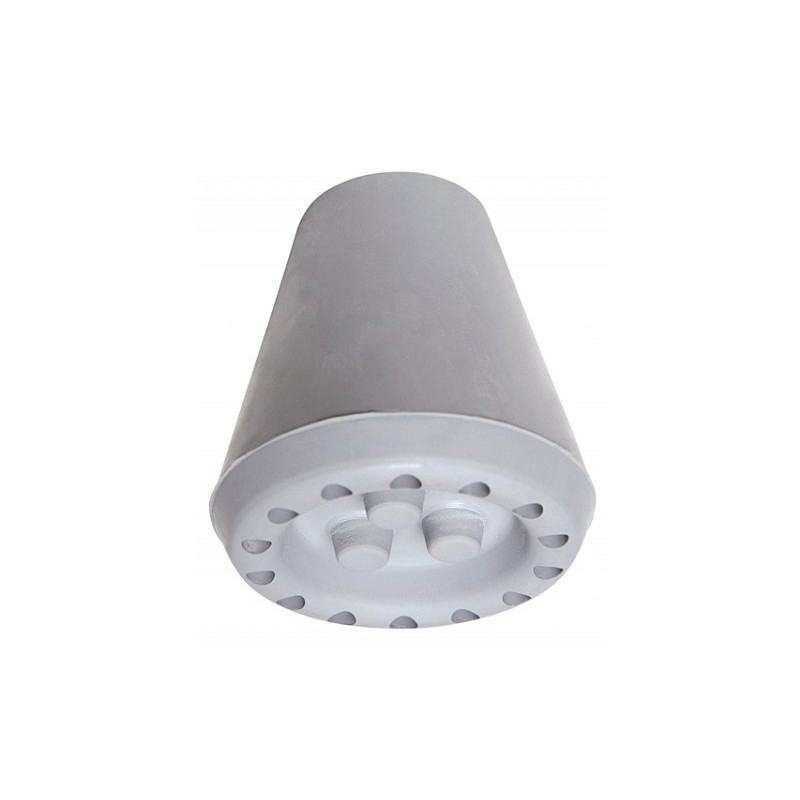 Embouts en caoutchouc tube 19 mm, base 47 mm - pack 2 pièces.