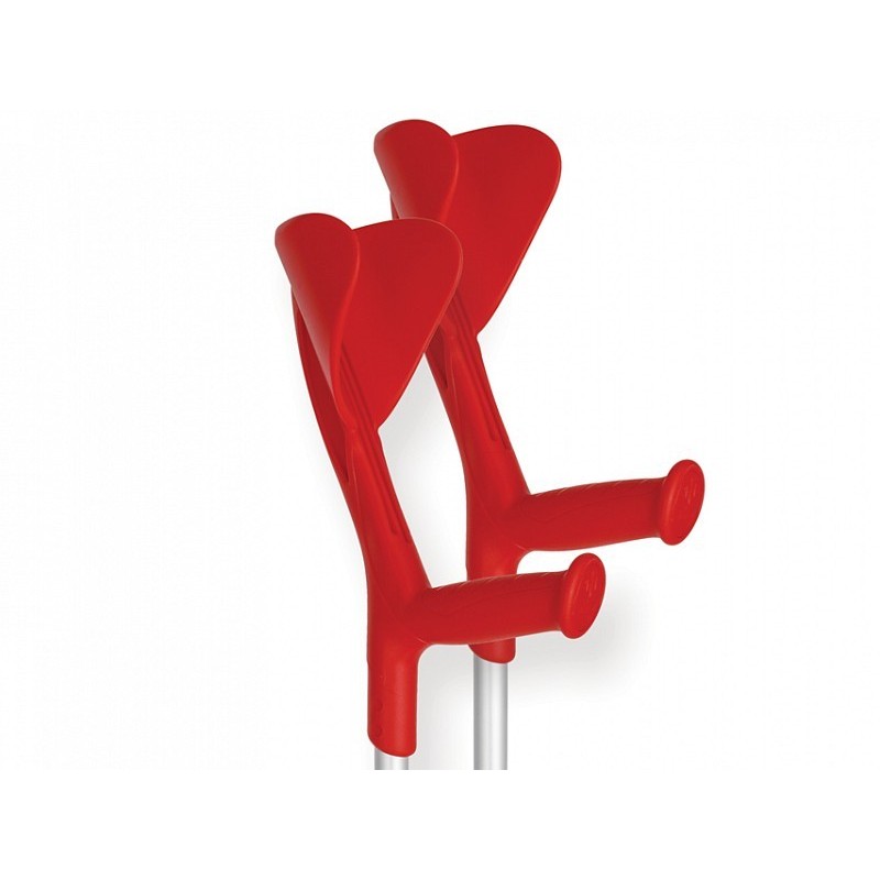 Evolution kryckor - röd/grå - 1 par