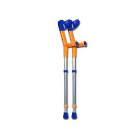 Tiki crutches - blue/orange - 1 pair