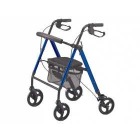 Lightweight walker - foldable - blue