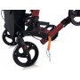 Compact walker - foldable - red
