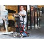 Voll verstellbarer Stehrollator - Aluminium - Rot