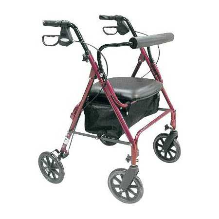 Rollator mit Sitz und Bremsen Mediland