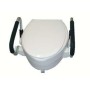 Rialzo WC 15 cm Mediland con braccioli ribaltabili e coperchio