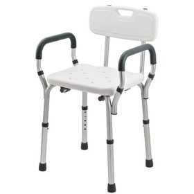 Shower chair with removable armrests