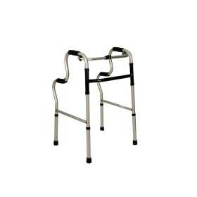 Fixed folding walker with double handles