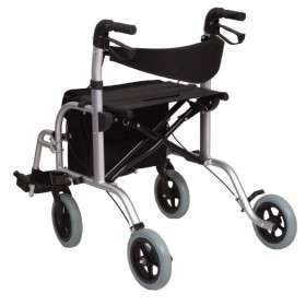 Rollator din aluminiu cu funcție dublă