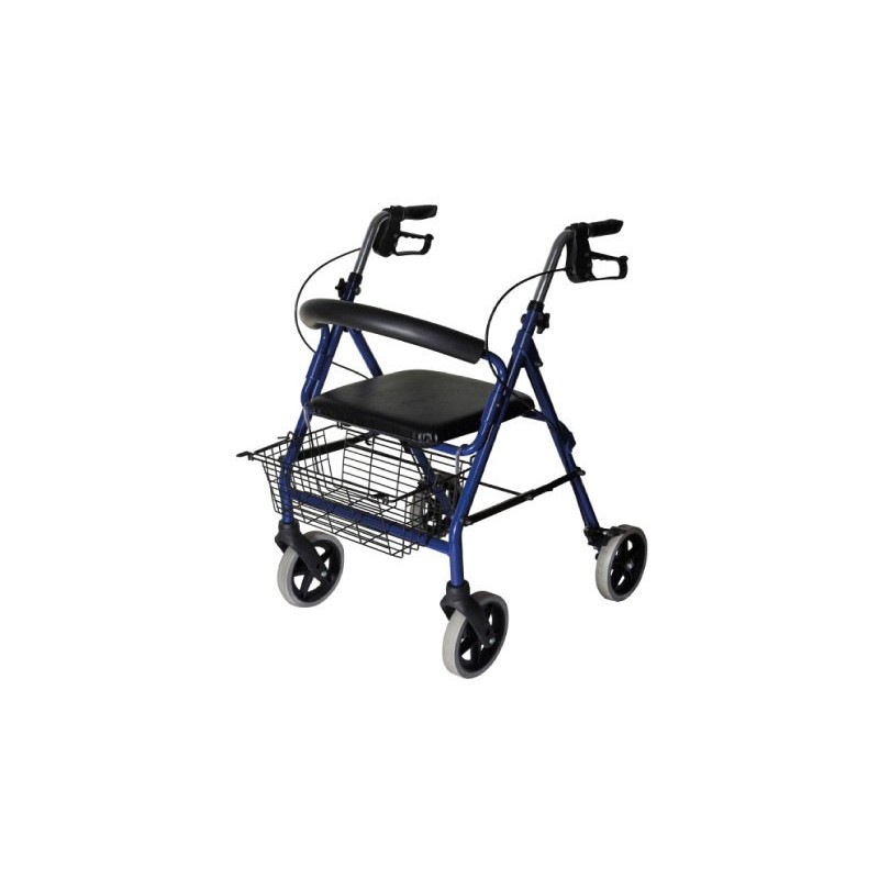 Składany aluminiowy rollator z siedziskiem