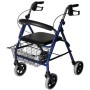 Rollator in alluminio pieghevole con sedile