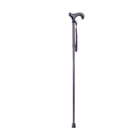 Anodized Aluminum Stick With Non-Slip Tips - Foldable And Adjustable In Height - T-Handle - Woman