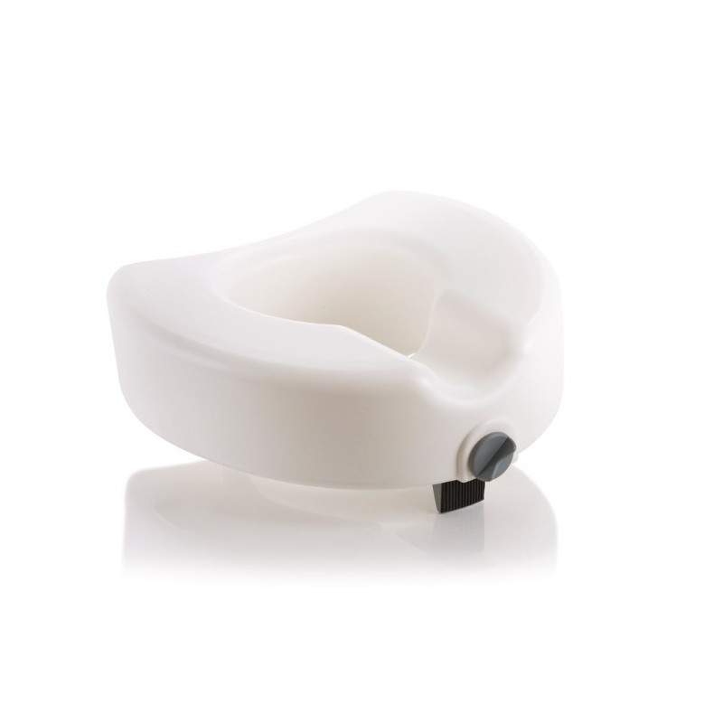 Raised toilet seat with central block - h 12 cm