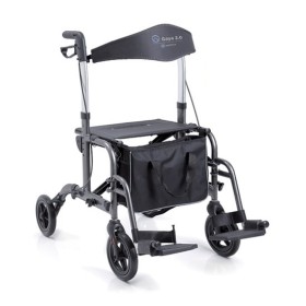 Rollator pliabil din aluminiu vopsit - 4 roți - funcție dublă - gaya 2.0