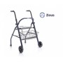 Folding Rollator In Painted Steel - 2 Wheels - With Seat And Basket - Zeus