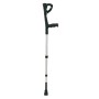 Pair of forearm crutches with shock absorber