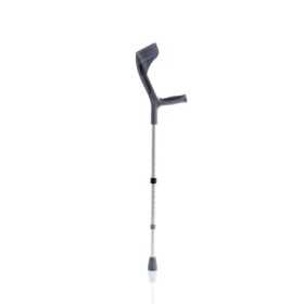 Pair of forearm crutches in anodized aluminum with soft support