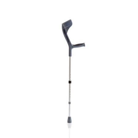 Pair of anodized aluminum forearm crutches with soft support