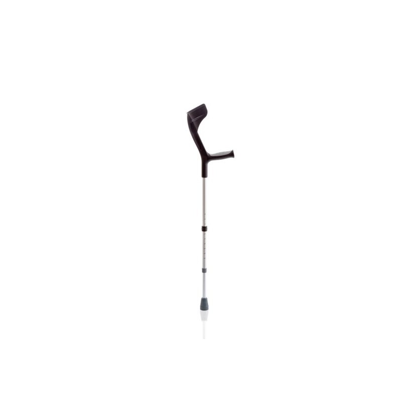 Pair of anodized aluminum forearm crutches with soft support