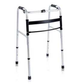 Folding walker with 4 tips M