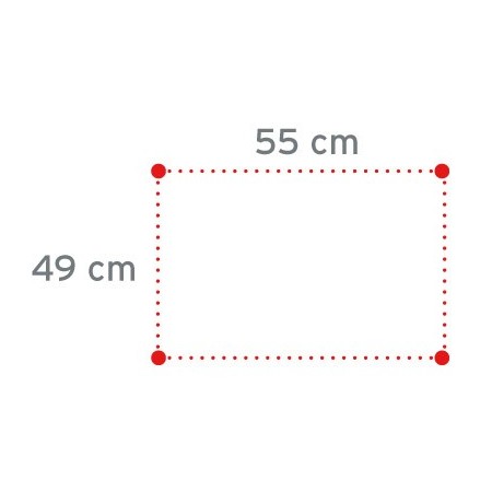 Déambulateur pliable avec 4 roues pivotantes - démontable