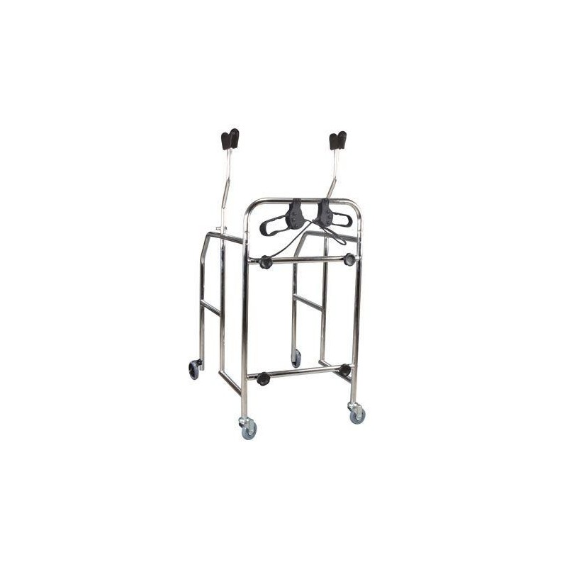 Detachable underarm walker with brakes