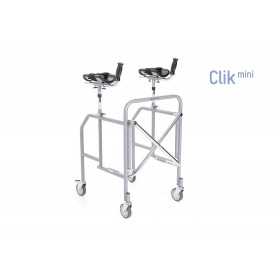 Vikbar antibrachial Walker i lackerat stål – Kompakt storlek – Click Mini Series