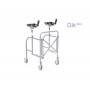 Opvouwbare antibrachiale rollator van gelakt staal – compact formaat – Click Mini-serie