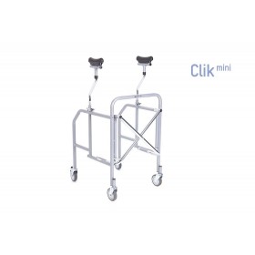 Skládací podpažní válec z lakované oceli – kompaktní velikost – řada click mini