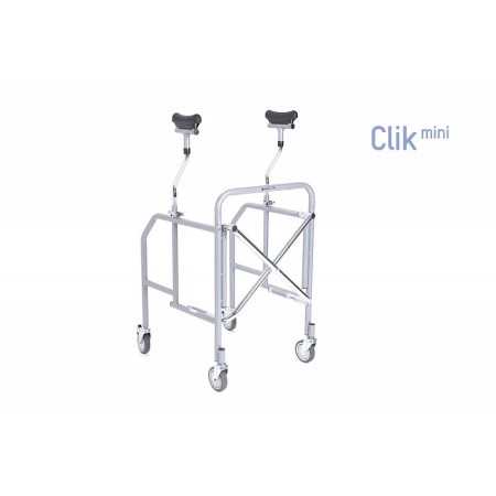 Folding Underarm Rollator in Painted Steel - Small footprint - Click Mini Series