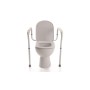 Height-adjustable toilet support in anodized aluminium