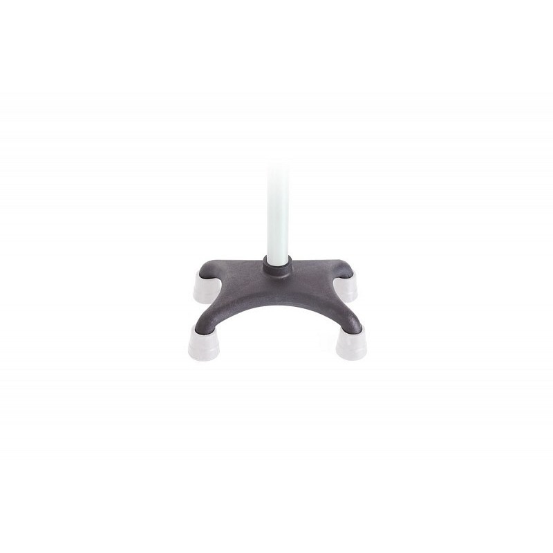 Puntale nero base quadripode per bastoni in alluminio anodizzato colorati (rp192x)