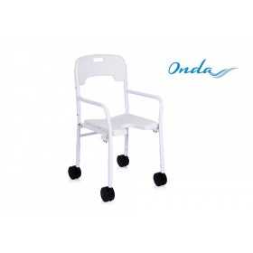 Shower Chair With Backrest And Wheels - Foldable