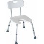 Mopedia Asiento de baño en forma de U con respaldo