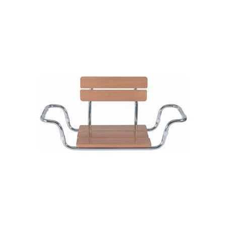 Scaun pentru cada de baie din lemn Mopedia cu spatar