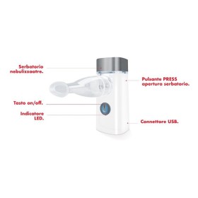 Bärbar aerosol med uppladdningsbart batteri compact medel