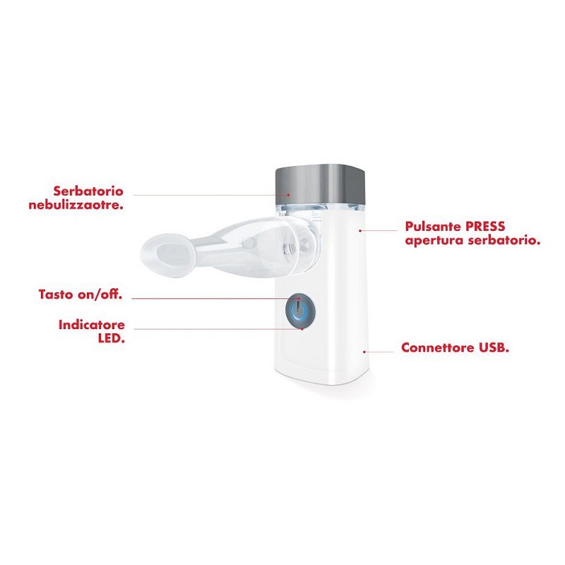 Bärbar aerosol med uppladdningsbart batteri compact medel