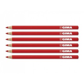 Gima dermatological pencil - red - pack. 6 pcs.