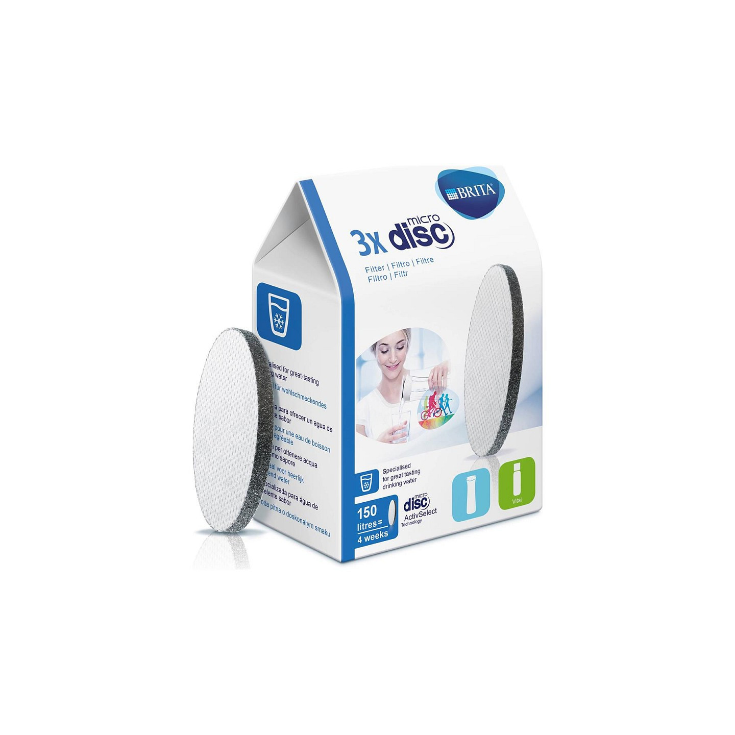 BRITA MicroDisc Wasserfilter - 3 Stk.
