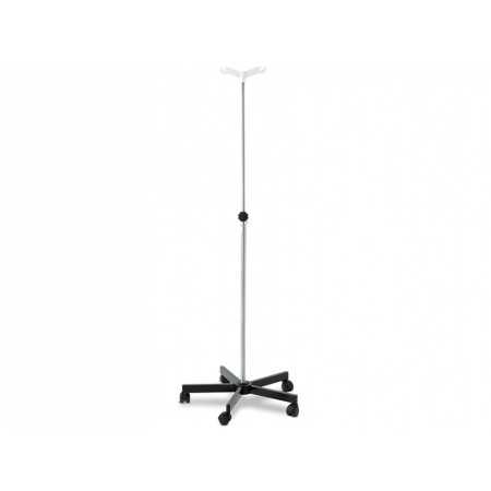 IV stand with 2 hooks - on stand with wheels - disassembled