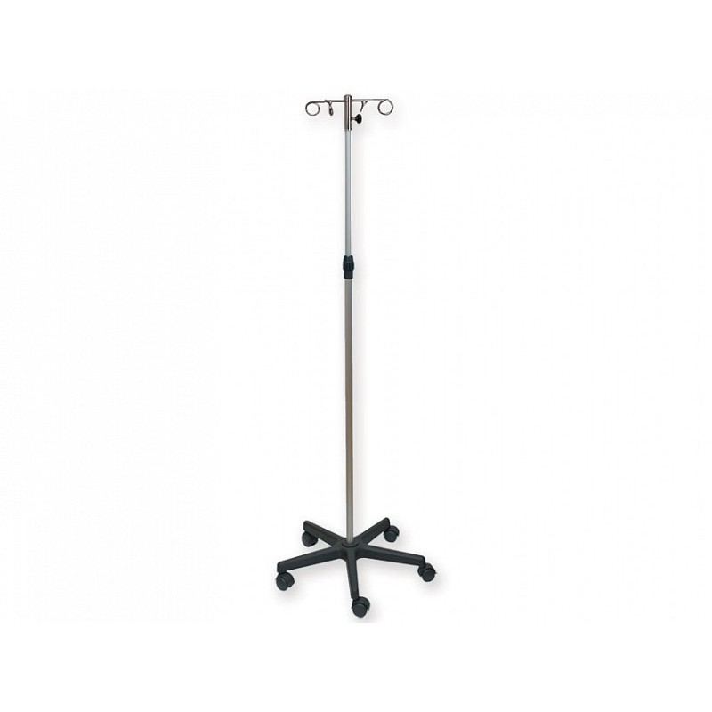 Iv stand with 4 hooks - on stand with wheels