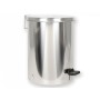 Stainless steel waste bin 9.5 l - stainless steel