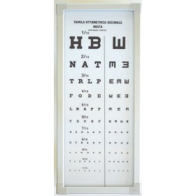 5m mixed decimal luminous chart with 2 lamps