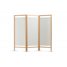 Wooden screen - 3 doors in fireproof cotton