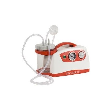 Ny askir 30 12v kirurgisk aspirator, 1 liters tank - kun til ambulancer med 12v bilkabel