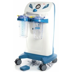 NUEVO aspirador quirúrgico HOSPIVAC 400 con 2 vasos de 2 l, pedal de control y desviador de flujo