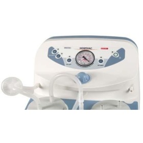 New hospivac 400 surgical aspirator with 2 2l jars, foot control and flow diverter