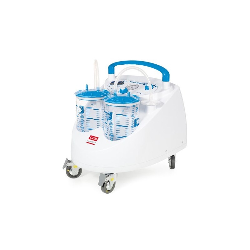 Aspiratore chirurgico carrellato 60l/min - aspimed 4.1 - 2l
